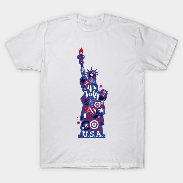 4th July T-Shirt by TomCage